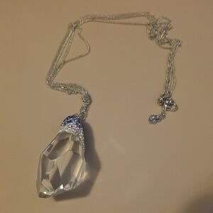Swarovski Elegant Silver Crystal Pendant Necklace
